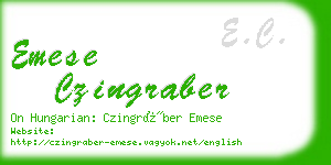 emese czingraber business card